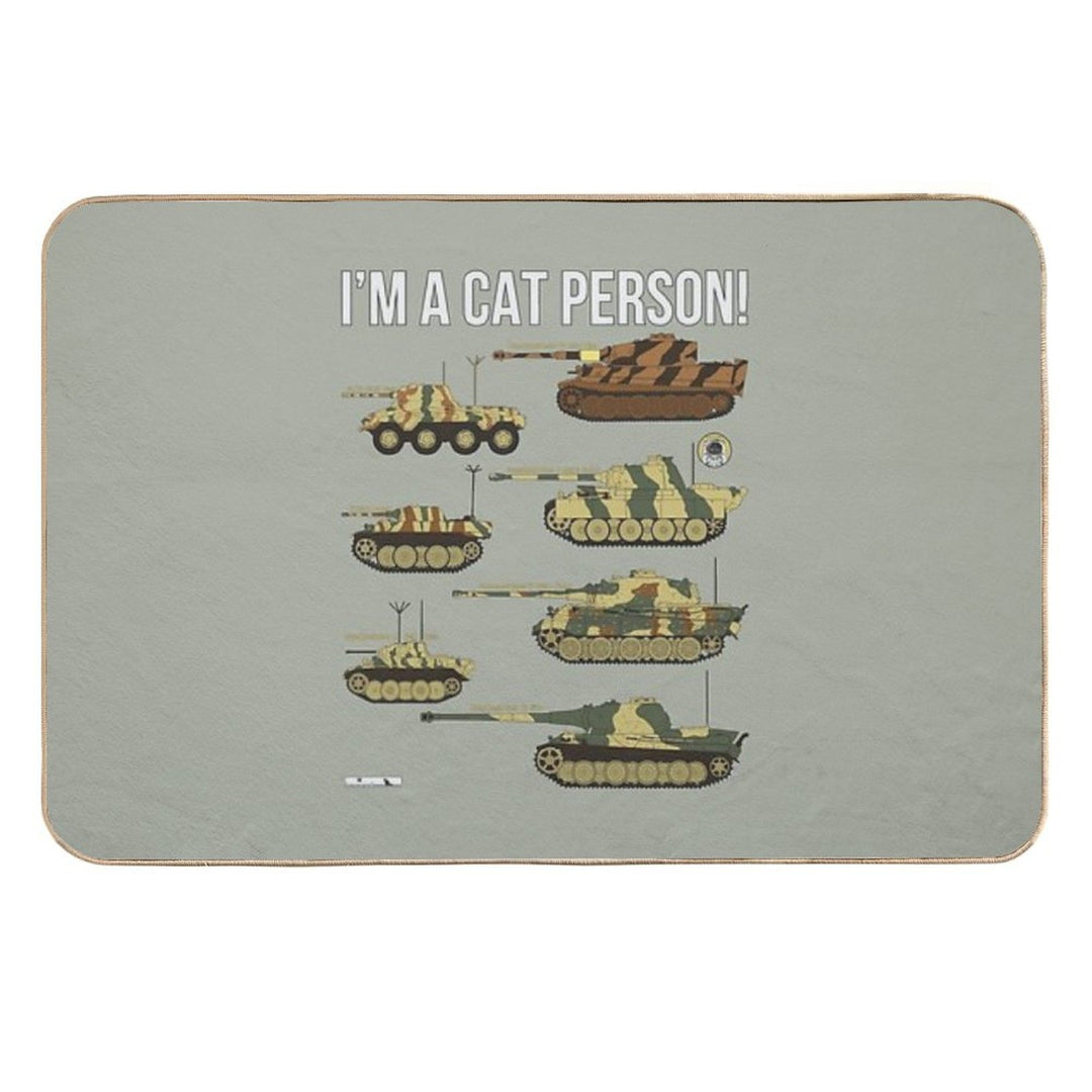 Im A Cat Person (7 German Cats)  High-Traffic Bath Mat