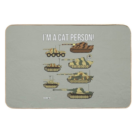 Im A Cat Person (7 German Cats)  High-Traffic Bath Mat