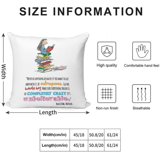 Matilda Soft Short Plush Fabric Throw Pillow