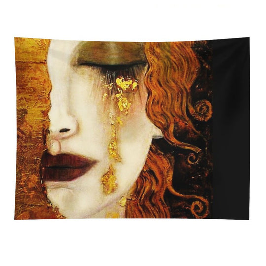Klimt Golden Tears Tapestry