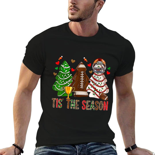 Tis The Season American Football Christmas Tree Cakes Debbie  Quick-drying T-Shirt