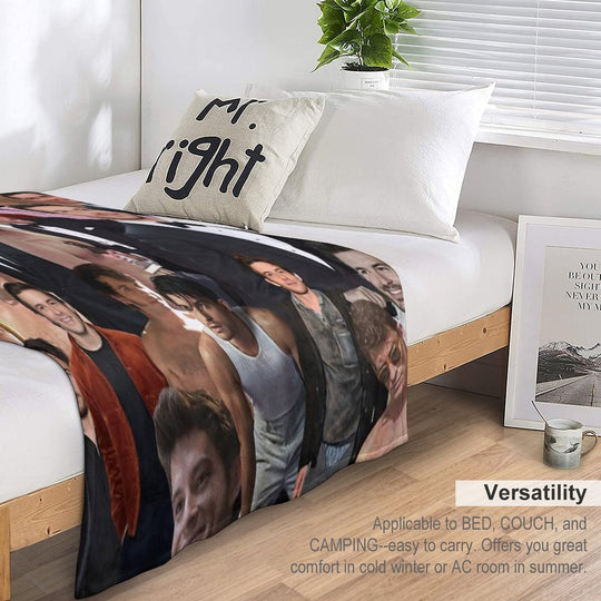 Jonathan Bailey Collage Compact Throw Blanket