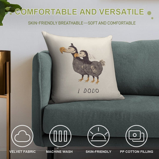 I Dodo Soft Skin-Friendly Throw Pillow