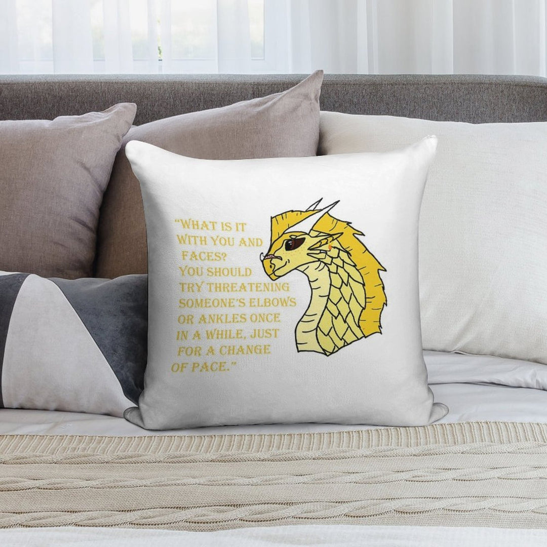 Qibli Quote [OUTDATED!! SEE DESCRIPTION!!] Soft Bedroom Essential Throw Pillow