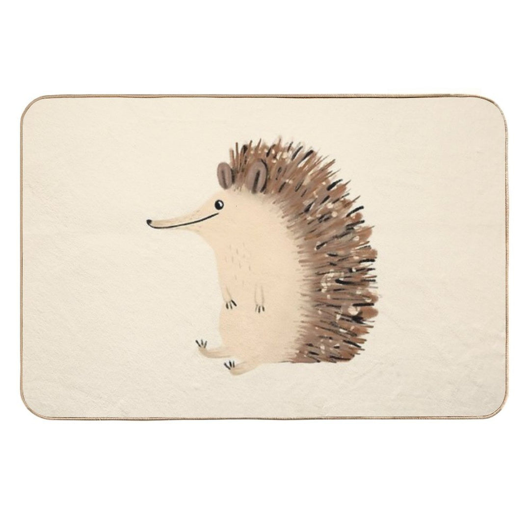 Happy Hedgehog Sketch  Multi-Purpose Bath Mat
