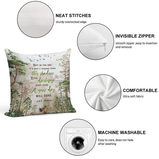 But in The End Soft Hidden Zipper Throw Pillow