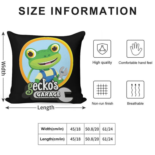 Kids Garage Gecko's GG Soft Bedroom Essential Throw Pillow
