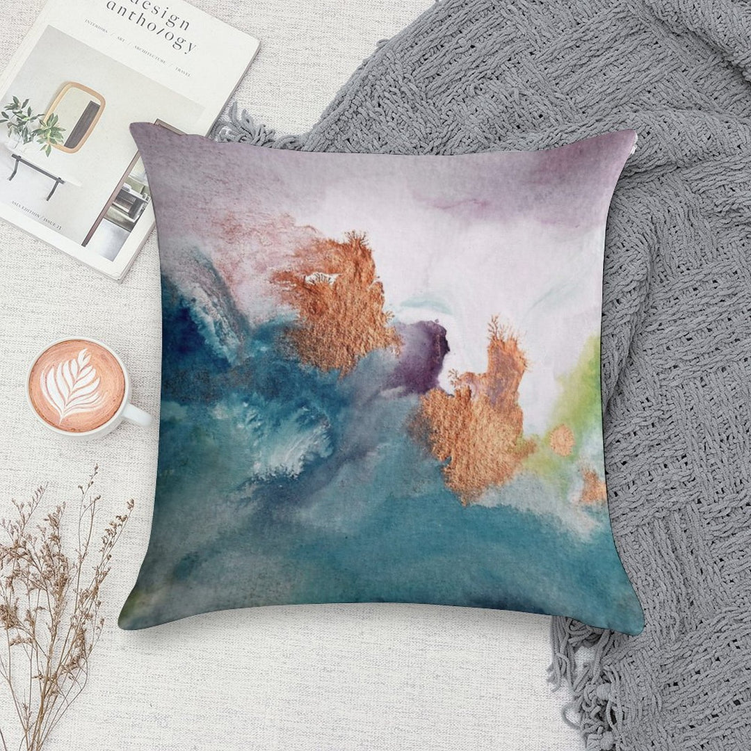 Abstract Birth Soft Skin-Friendly Throw Pillow