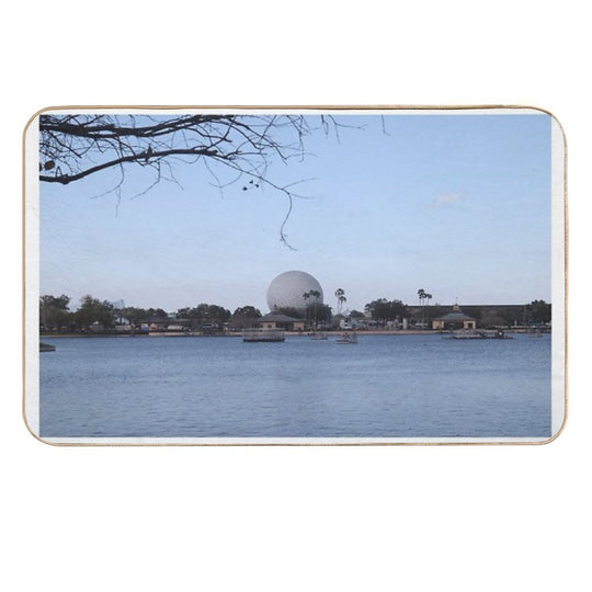 Epcot World Showcase Lagoon  Dirt-Trapping Bath Mat