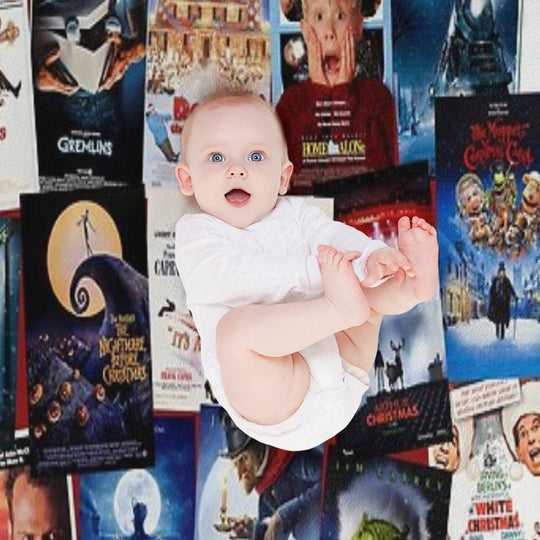 Christmas Film Collage Compact Throw Blanket