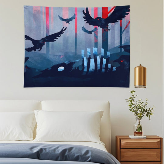 Blue Stone Landscape Tapestry