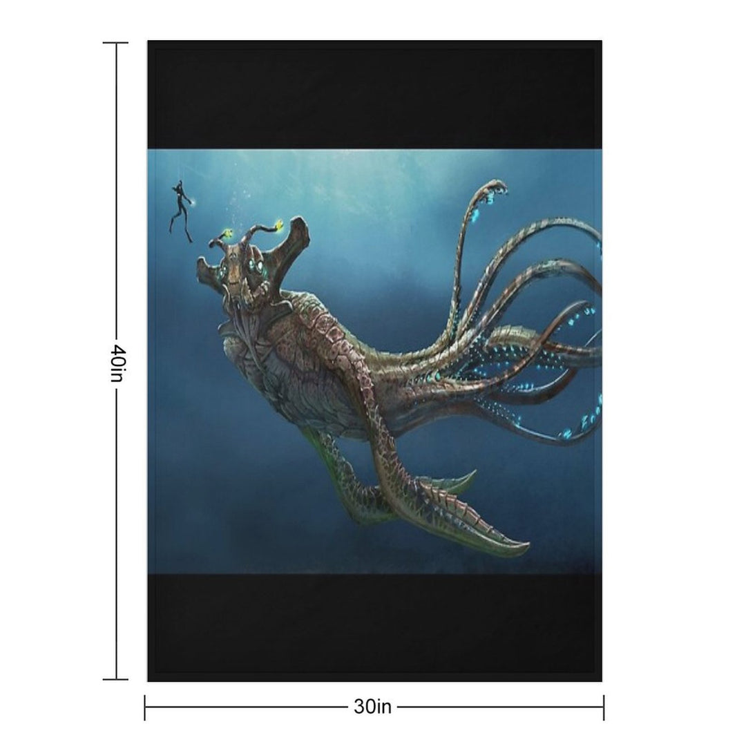 Sea Emperor Transparent Anti-pilling Throw Blanket