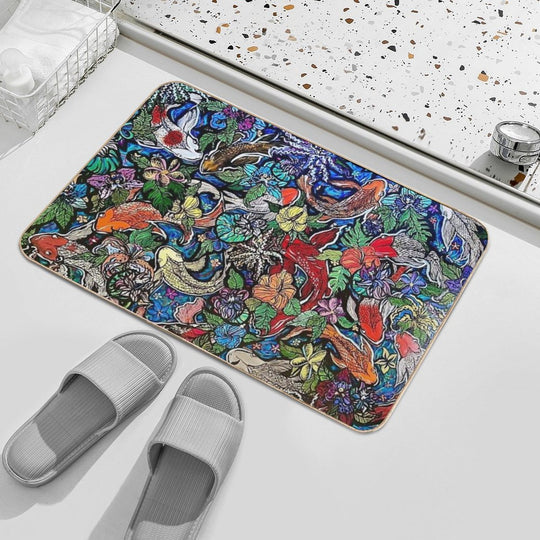 Koi Pond  Absorbent Bath Mat