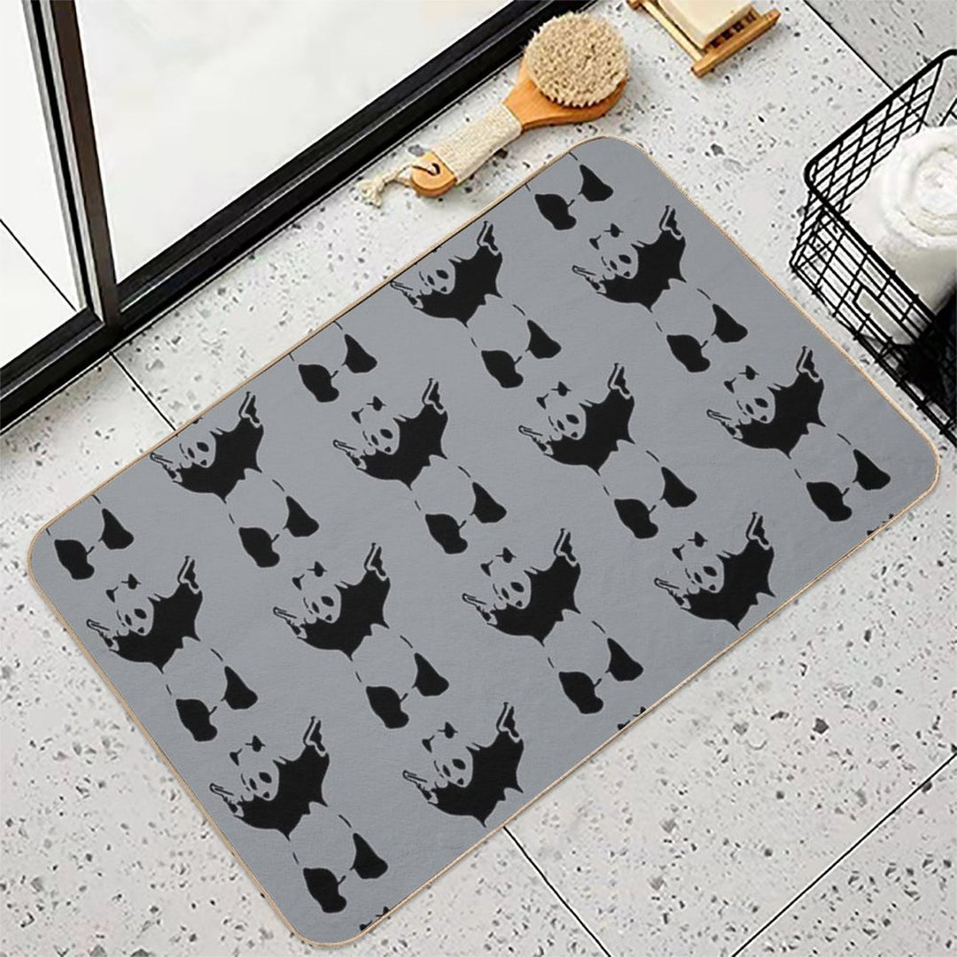 Banksy Panda  Rapid-Drying Bath Mat