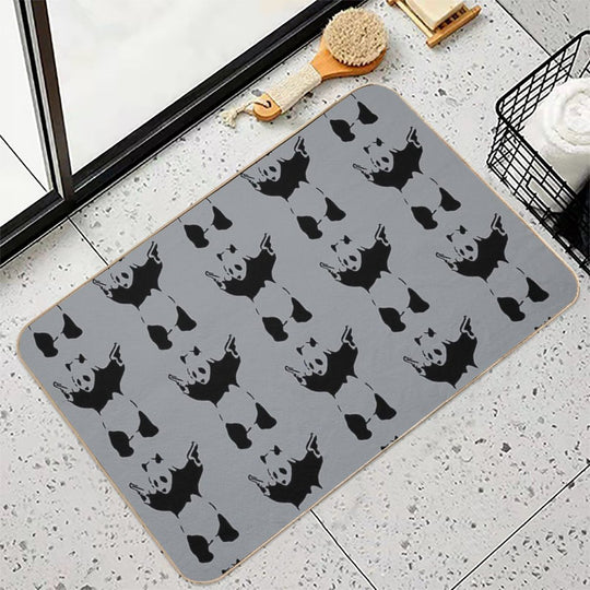 Banksy Panda  Rapid-Drying Bath Mat