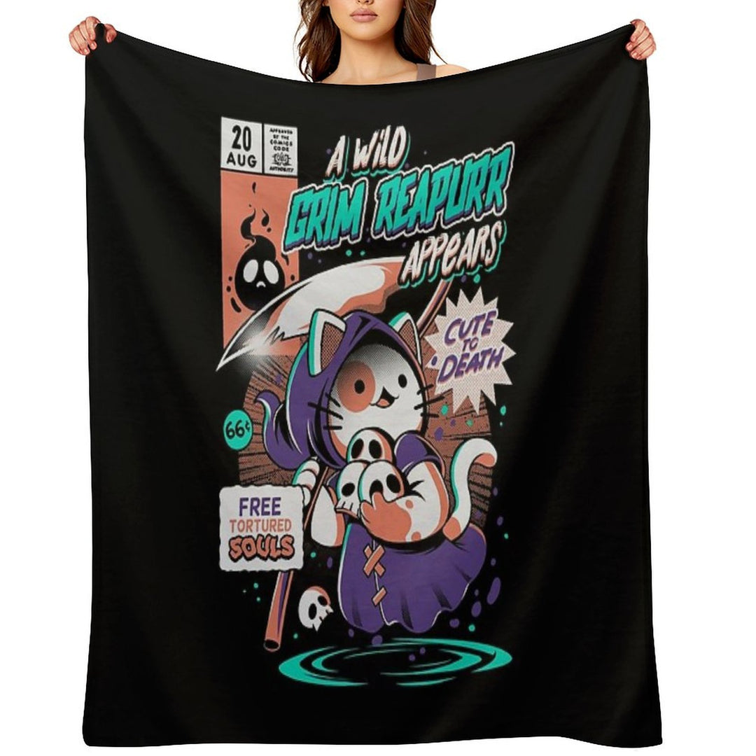 Grim Reapurr Lightweight Throw Blanket