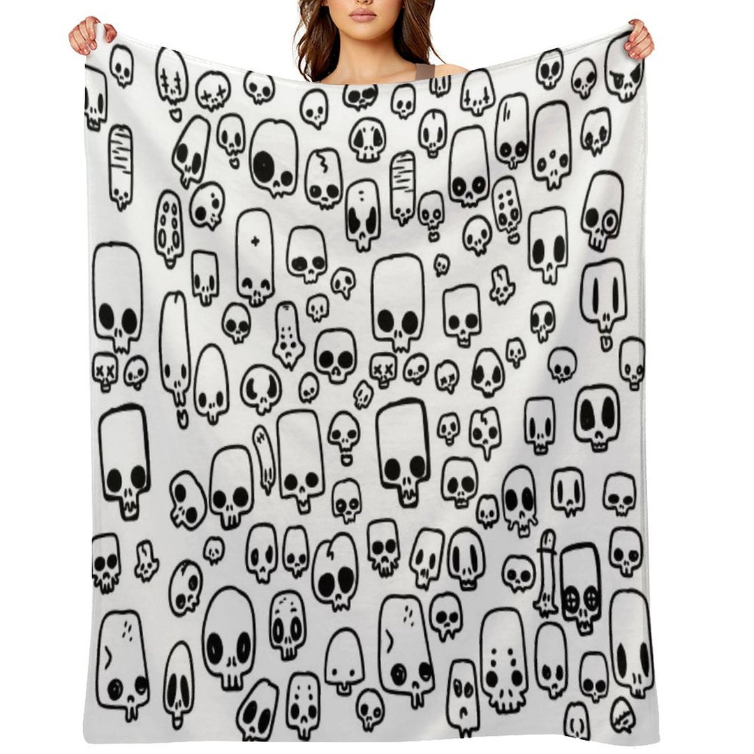 Mini Skulls Durable Throw Blanket