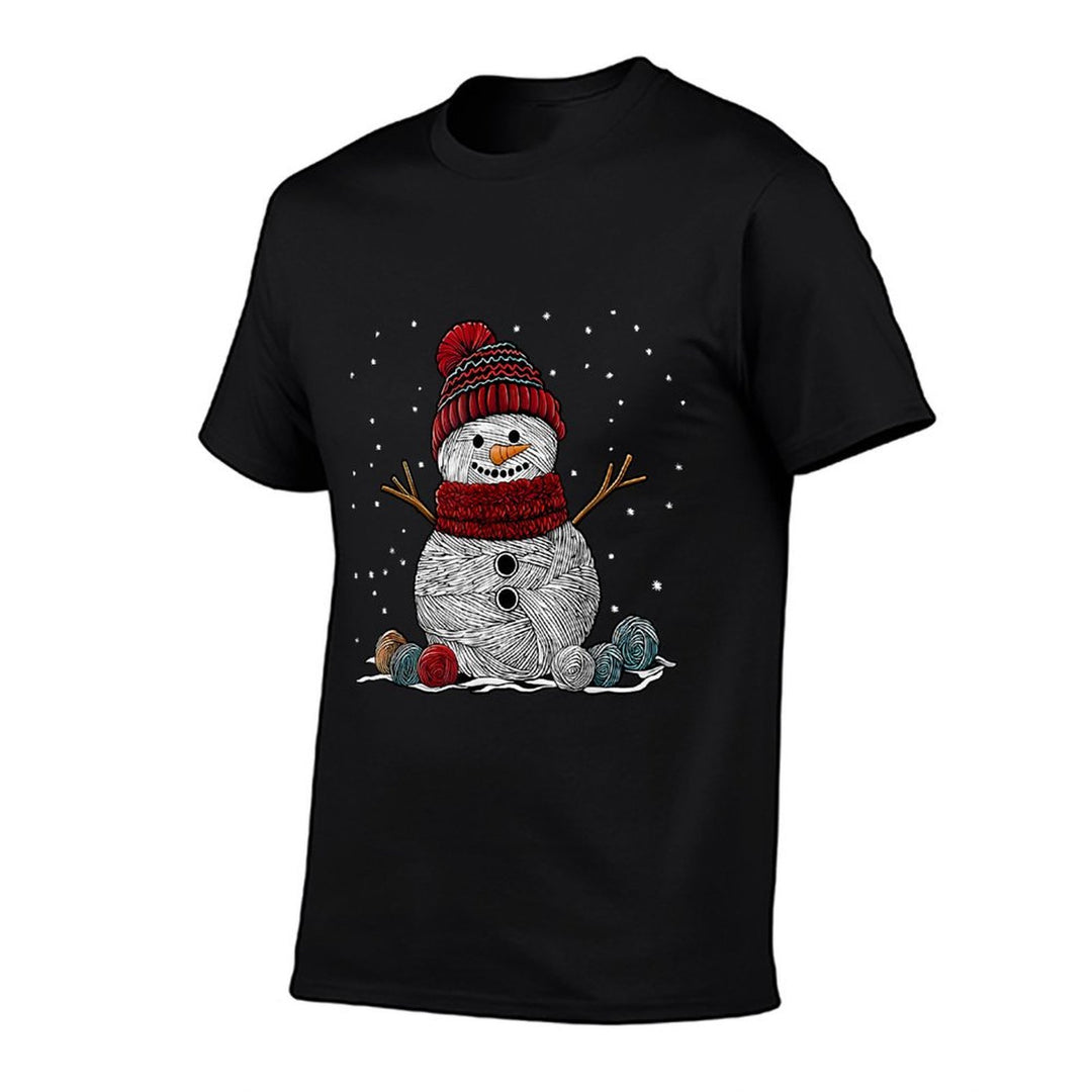 Yarn Snowman Sewing Knitting Crocheting Quilter Crochet  Relaxed-fit T-Shirt
