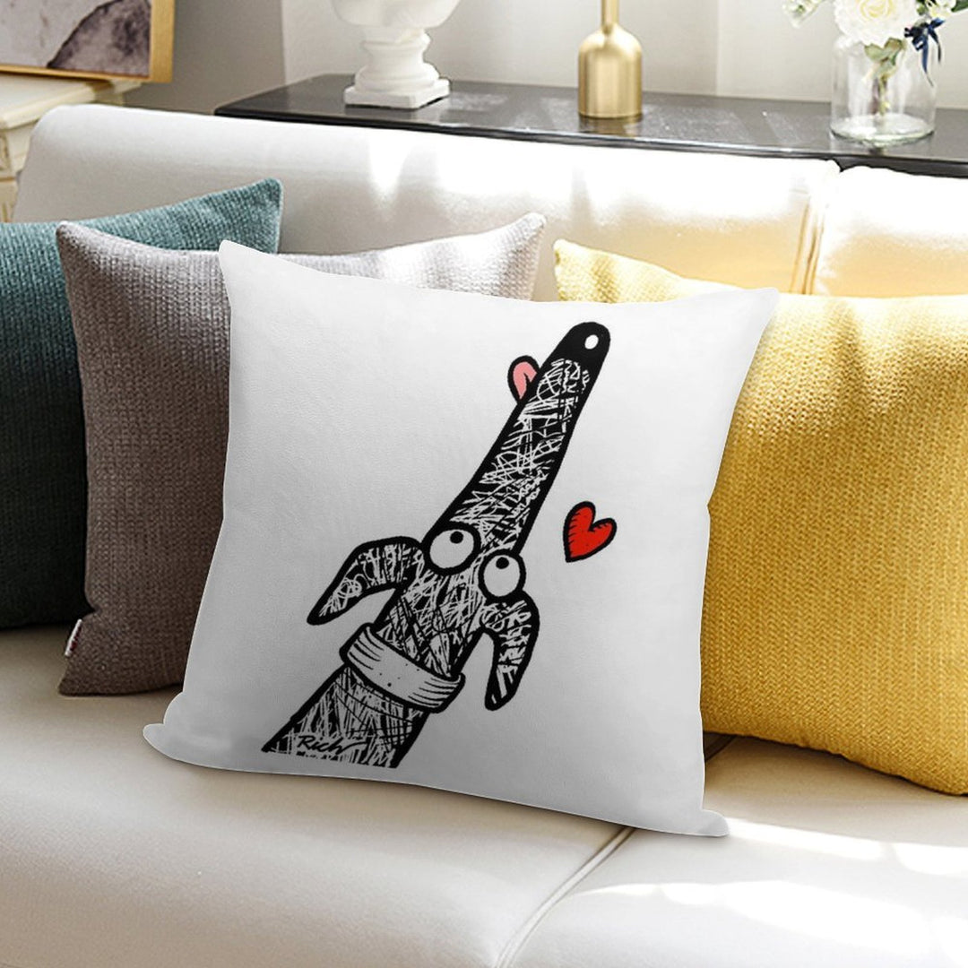 Scribblehound of Love Soft High-Density Material Throw Pillow
