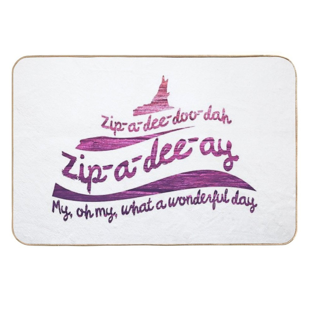 Zip-a-dee-doo-dah Durable Bath Mat