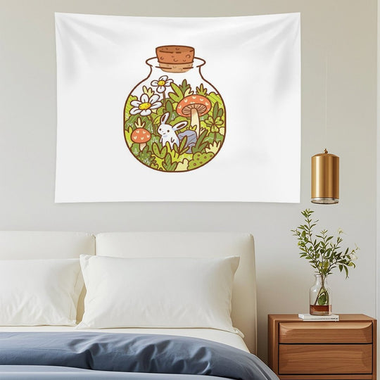 Bunny in A Bottle Tapestry