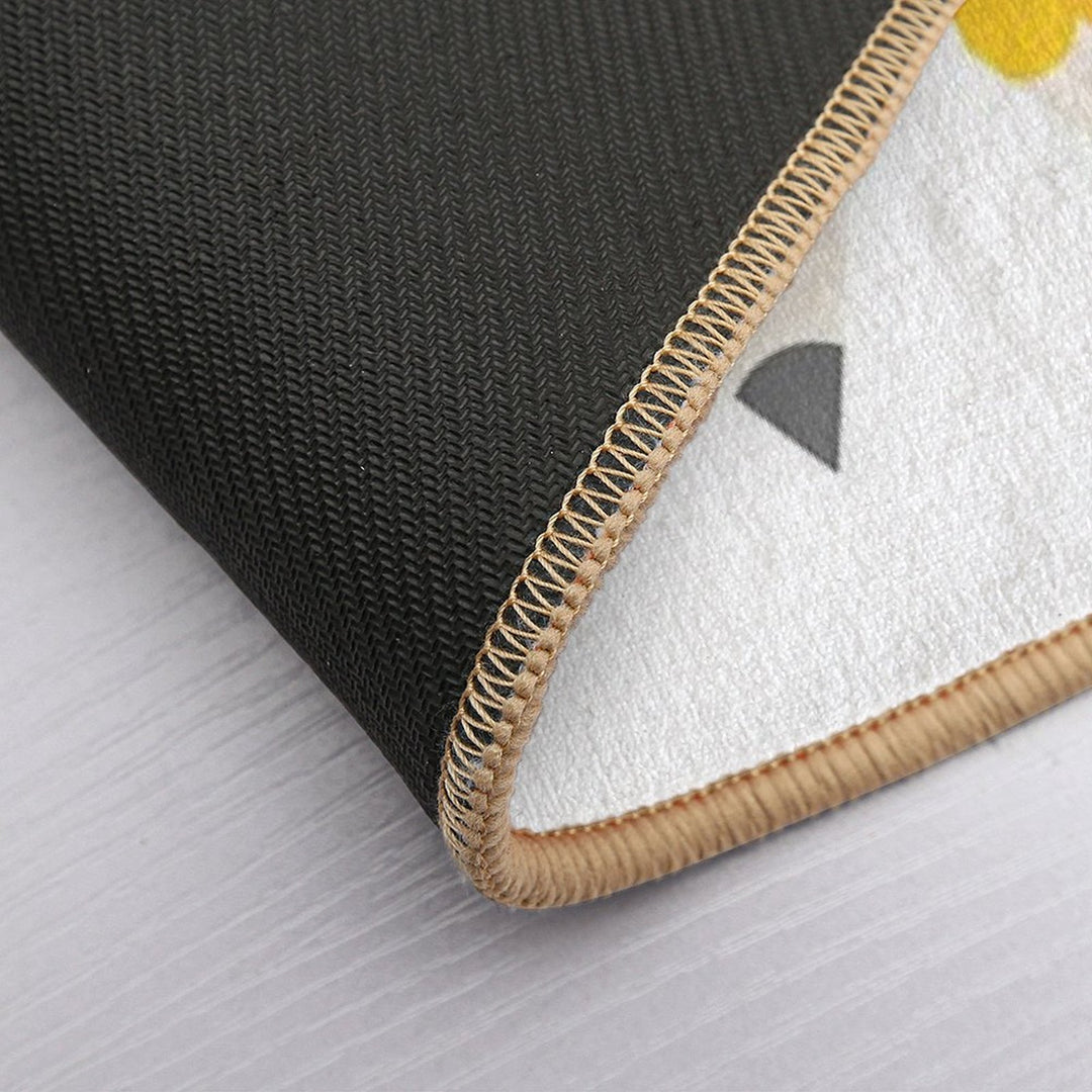 Happy Kawaii Pencils  Slip-Resistant Bath Mat