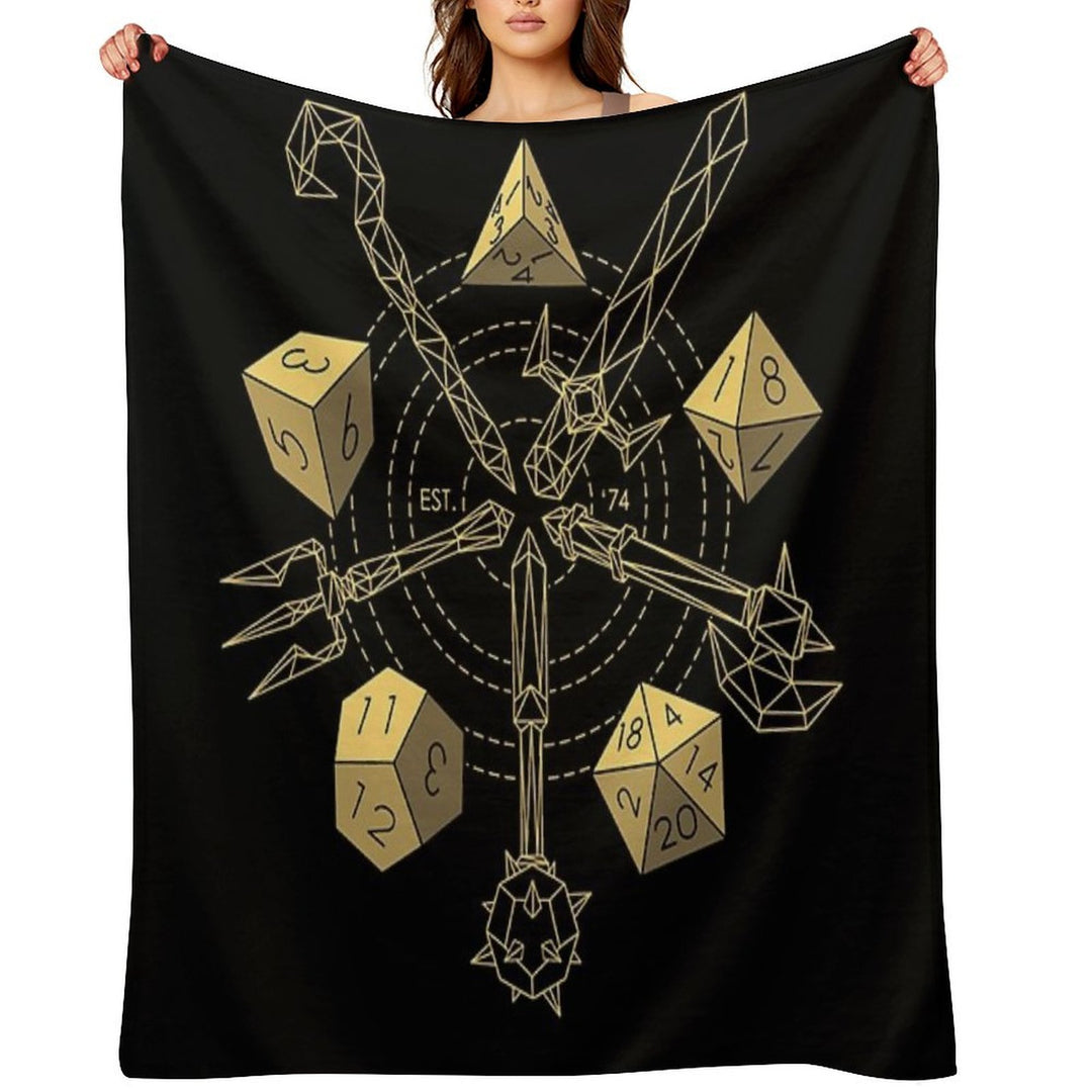 Dungeons & Dragons - Choose Your Weapon Compact Throw Blanket