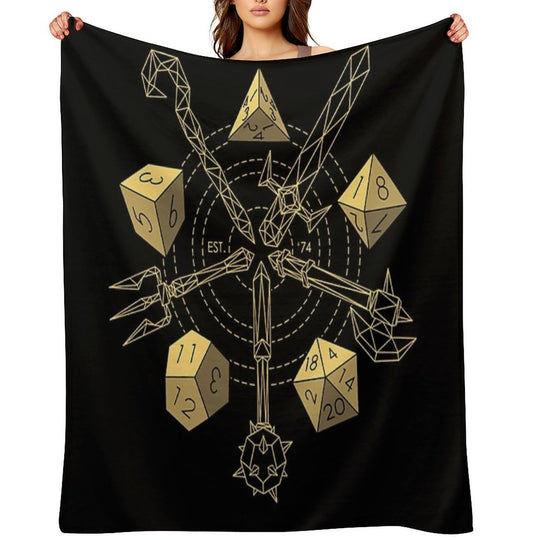 Dungeons & Dragons - Choose Your Weapon Compact Throw Blanket