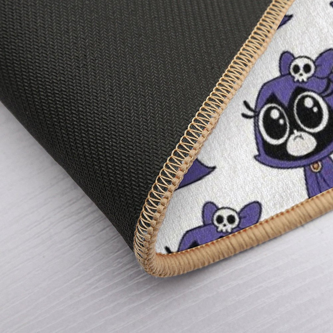 Chibi Raven Baby  Long-Lasting Bath Mat