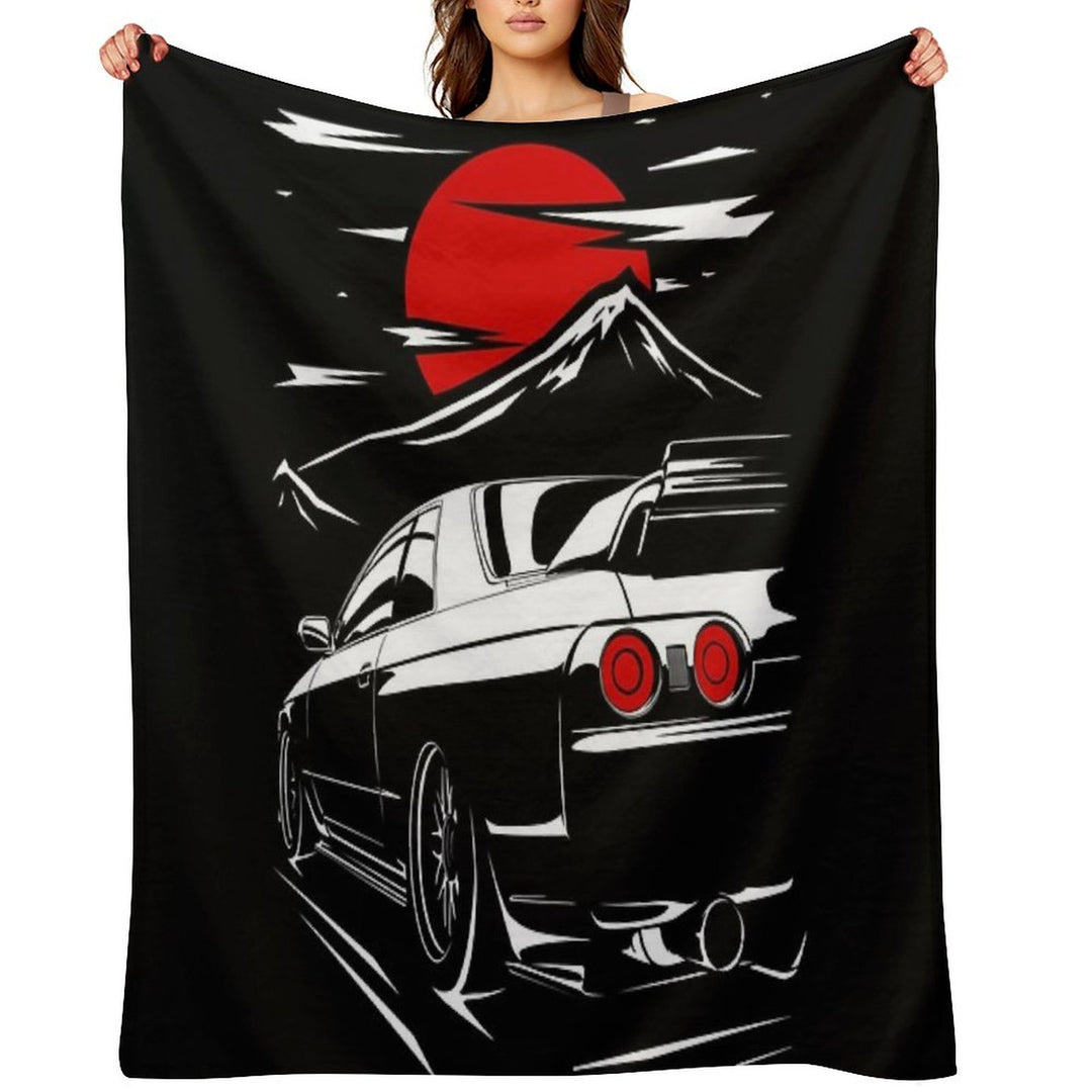 Nissan Skyline GTR 32  Haruna Durable Throw Blanket