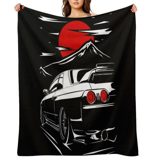 Nissan Skyline GTR 32  Haruna Durable Throw Blanket
