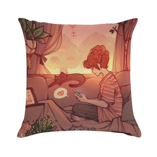 Start With Love Soft Fade-Resistant Throw Pillow