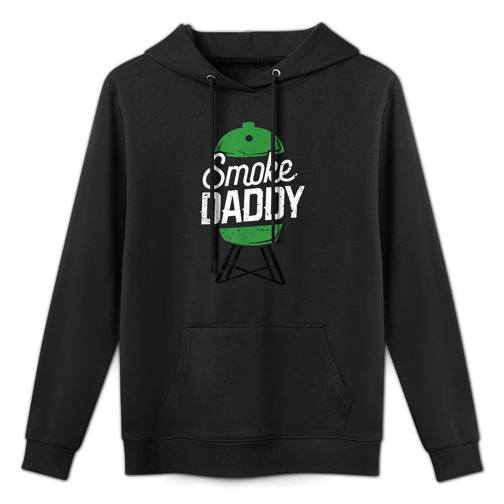 Smoke Daddy Green Egg Pitmaster Dad Tshirt BBQ Grill Breathable Fabric Hoodie