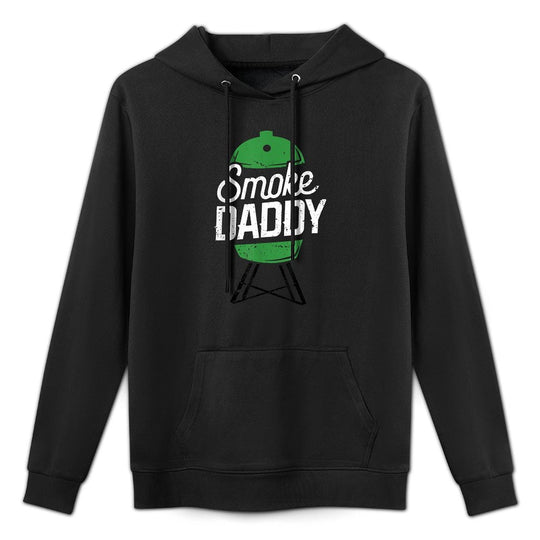 Smoke Daddy Green Egg Pitmaster Dad Tshirt BBQ Grill Breathable Fabric Hoodie
