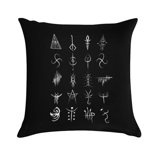 Bloodborne Caryll Runes Soft Gift Ready Throw Pillow