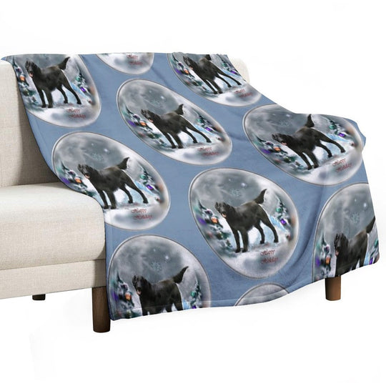Flat-Coated Retriever Christmas Gifts Durable Throw Blanket