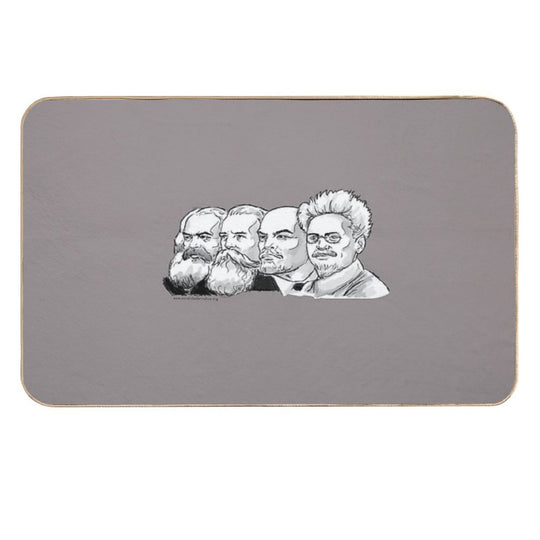 Marx, Engels, Lenin, Trotsky  Fade-Resistant Bath Mat