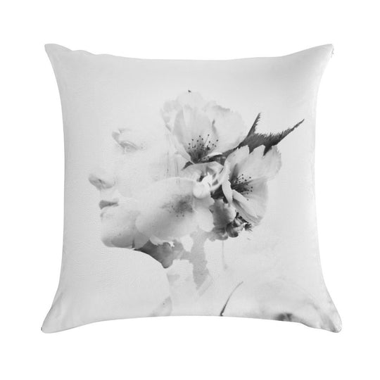 Fine Art, Double Exposure Soft Easy Maintenance Throw Pillow
