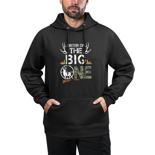 Sister of The Big One Birthday Boy Deer Hunter Camouflage Easy Care Hoodie