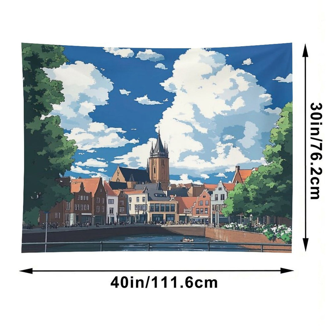 Nijmegen  Anime Style Tapestry