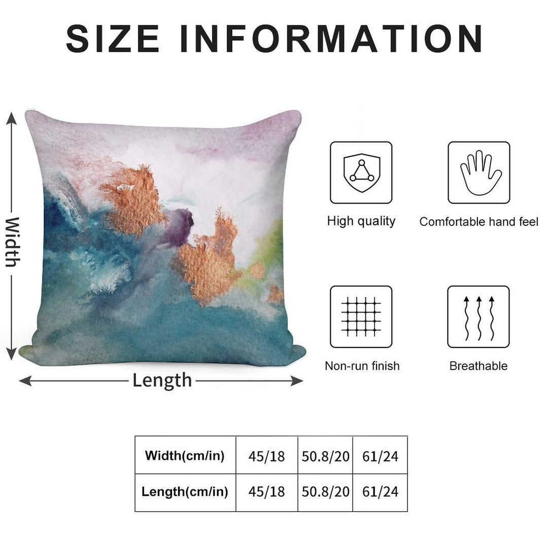 Abstract Birth Soft Skin-Friendly Throw Pillow