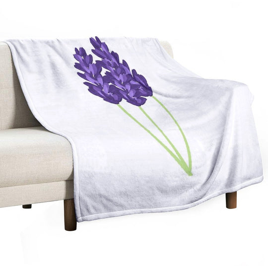 Lavender Lightweight Throw Blanket