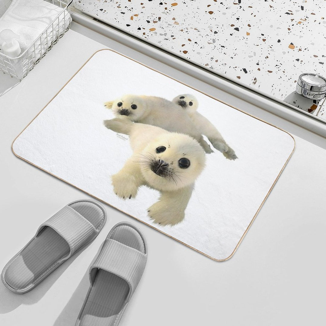 Grey Seals  Odorless Bath Mat