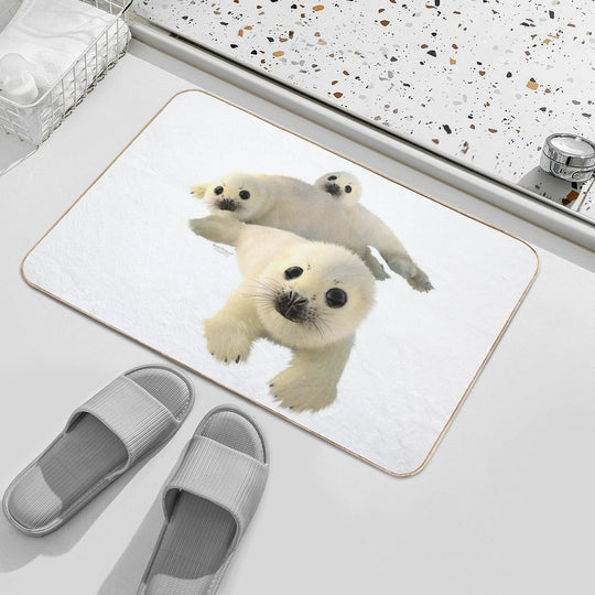 Grey Seals  Odorless Bath Mat