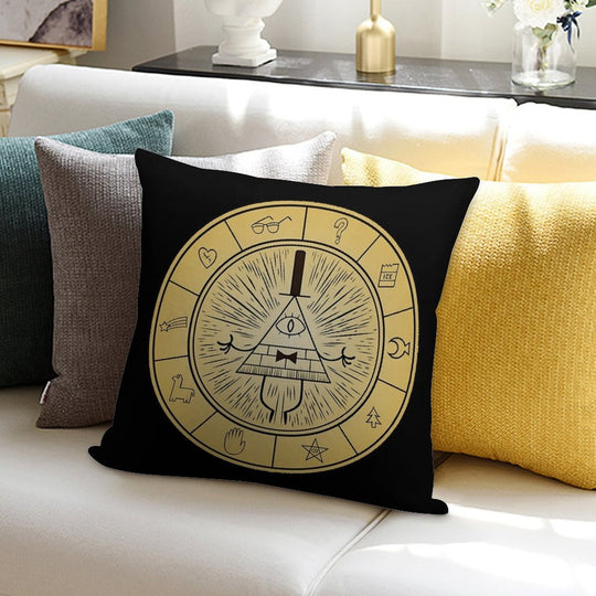 Gravity Falls Bill Cipher Wheel Soft Warmth Comfort Throw Pillow