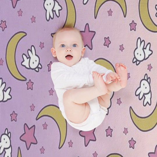 Sailor Moon - Usagi's Print Moon Bunny Blanket Wrinkle-free Throw Blanket