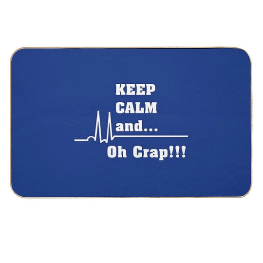 Funny Cardiac Nurse Or Nurse Asystole Design  Rapid-Drying Bath Mat