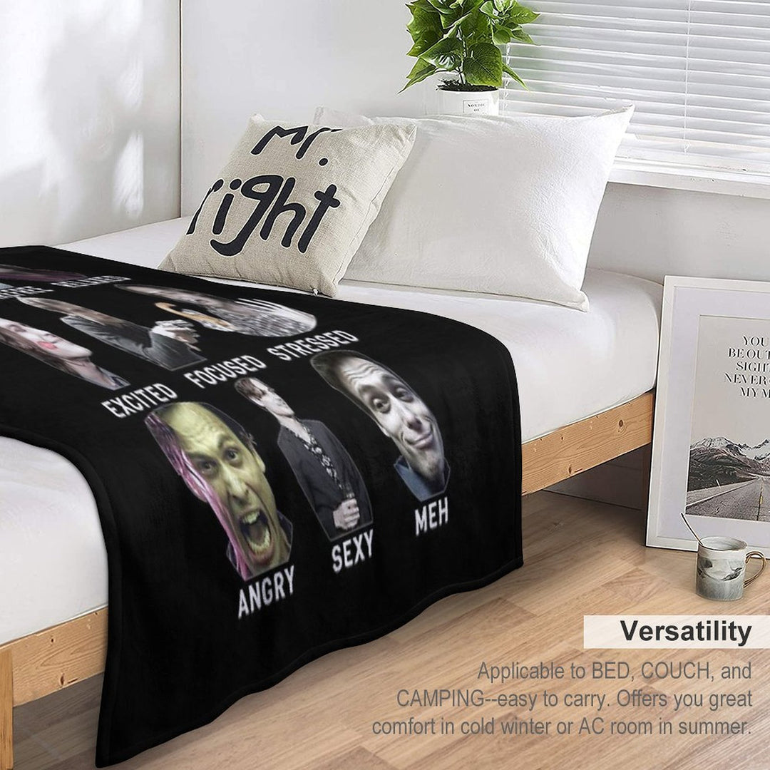 Spencer Reid - Matthew Gray Gubler - Funny Feelings Premium Throw Blanket