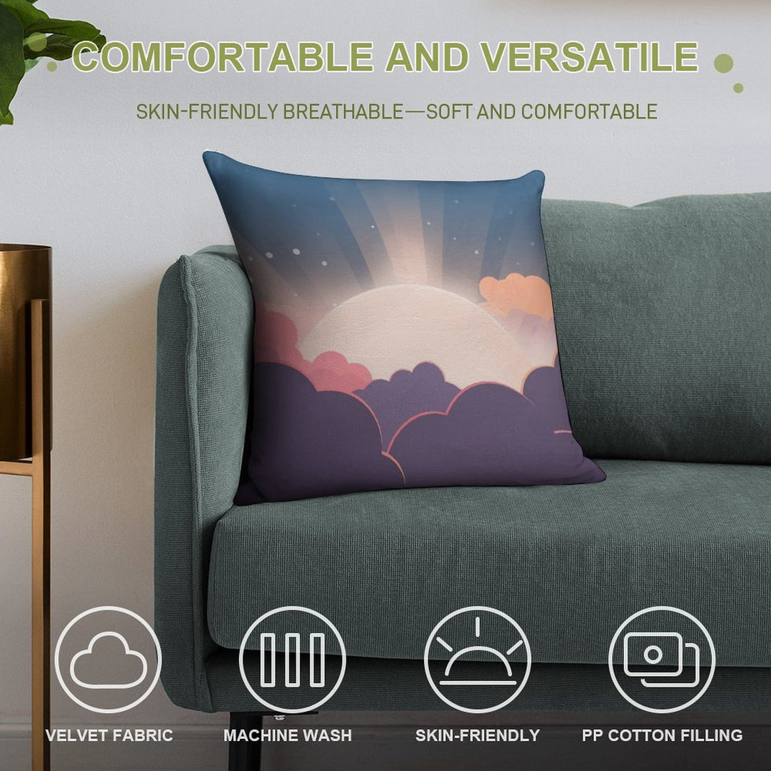Sunrise Soft Anti-Pilling Throw Pillow
