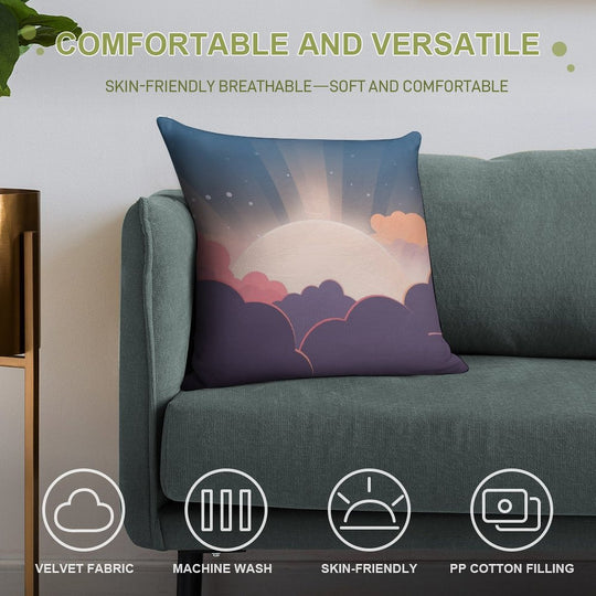 Sunrise Soft Anti-Pilling Throw Pillow